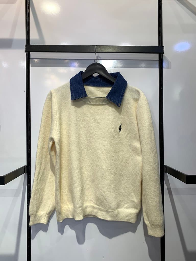 Women's Polo Wool Blouse - Off White