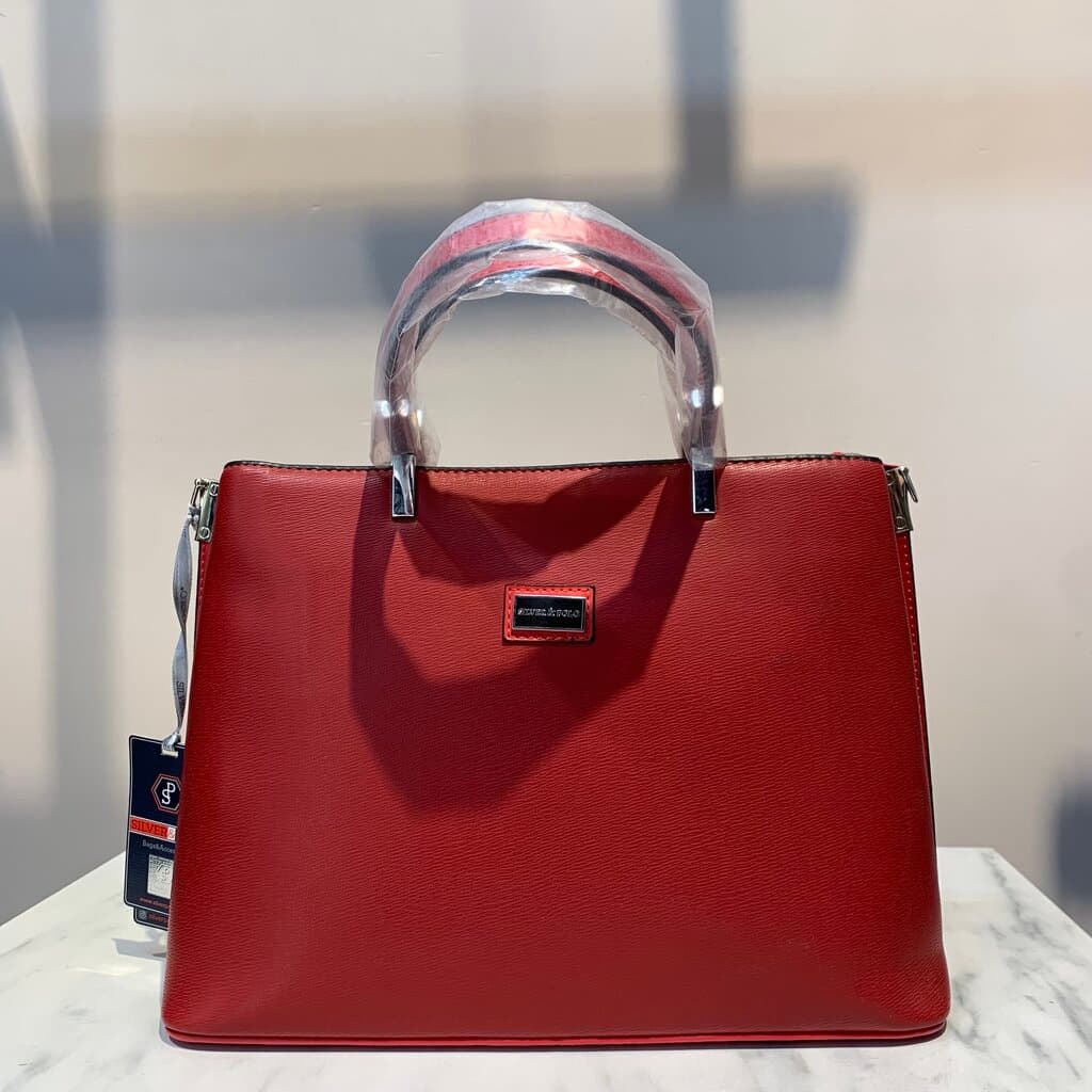 Silver & Polo Women's Handbag - Red
