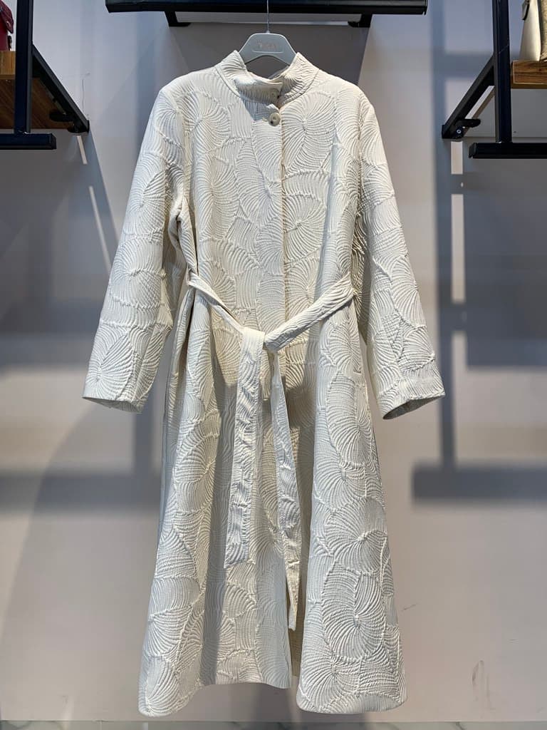 Tuğba Women's Long Coat - White (44)