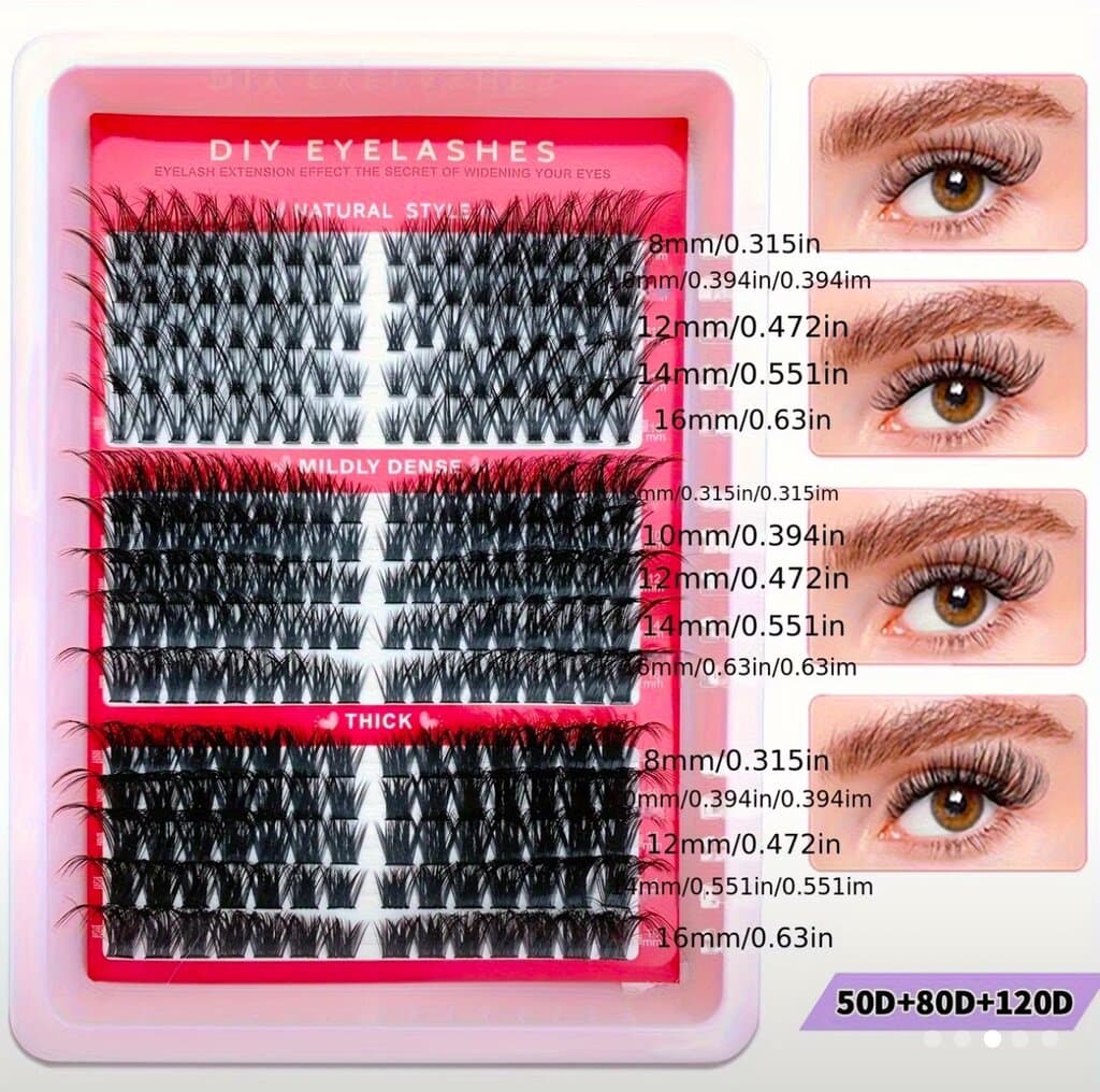 DIY Individual Cluster Eyelashes – Mixed Lengths & Styles