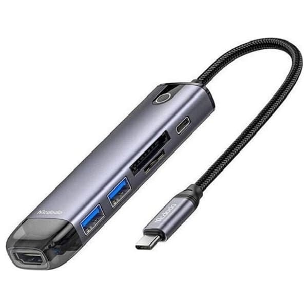 McDodo 2-in-1 USB-C Adapter - HU-7740 (Black)