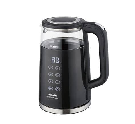 Moonlife DigiMoon Kettle (Digital-Glass-Black) - MF215 (Black)