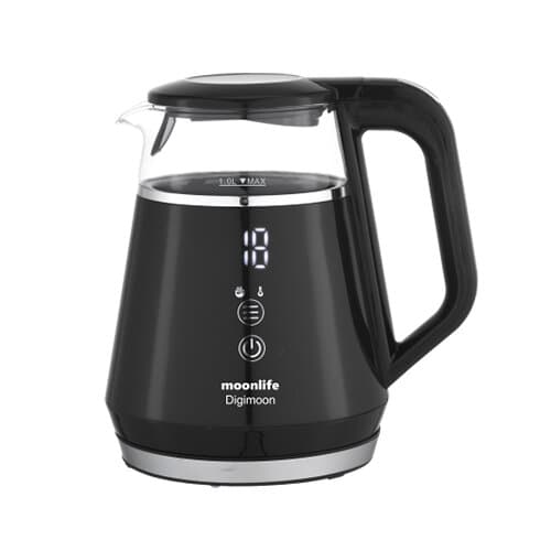 Moonlife DigiMoon Kettle (Digital-Glass-Black) - MF213 (Black)