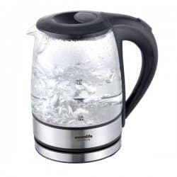 Moonlife Glass Kettle 1.2L - MF210 (Black)