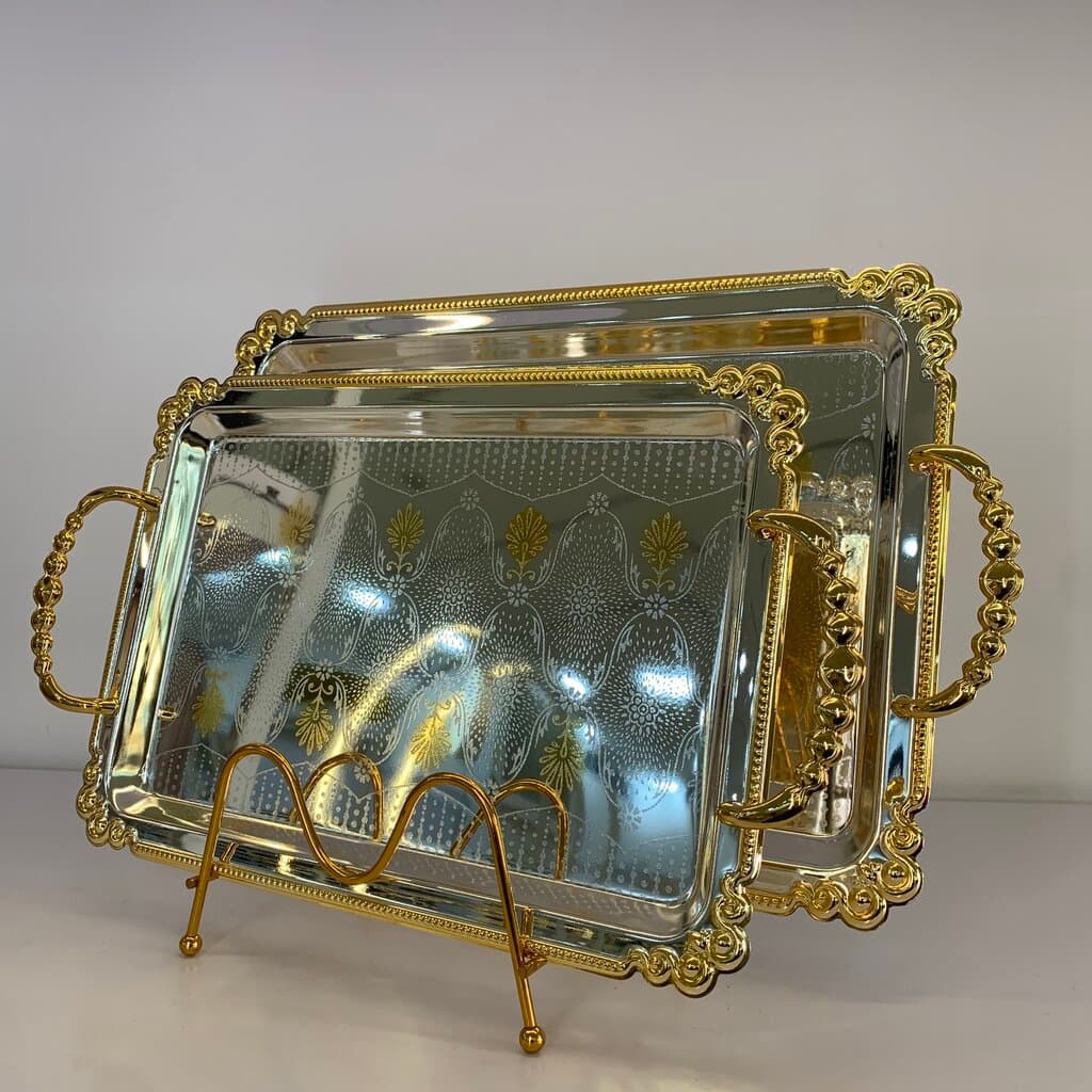 Serving Tray Set - Silver