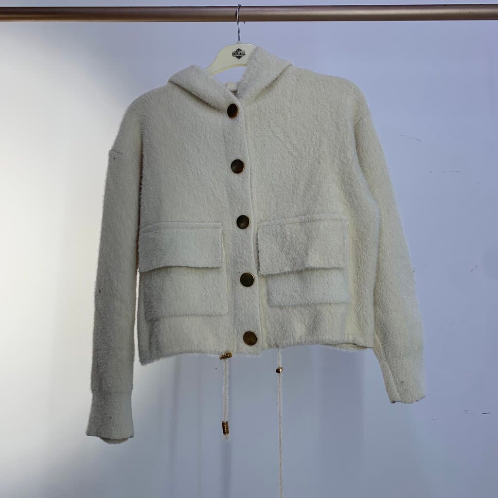 Cazibe Women's Wool Jacket - White