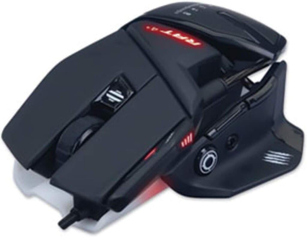 Mad Catz The Authentic R.A.T. 4+ Optical Gaming Mouse, Black