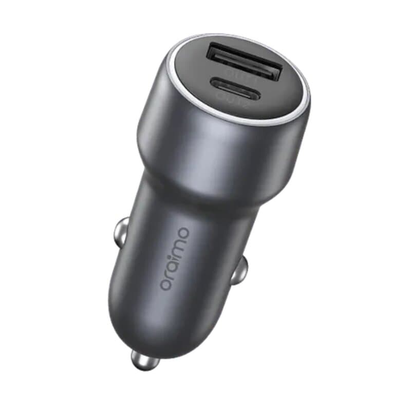 Oraimo Bullet 48W Car Charger - Dark Chrome