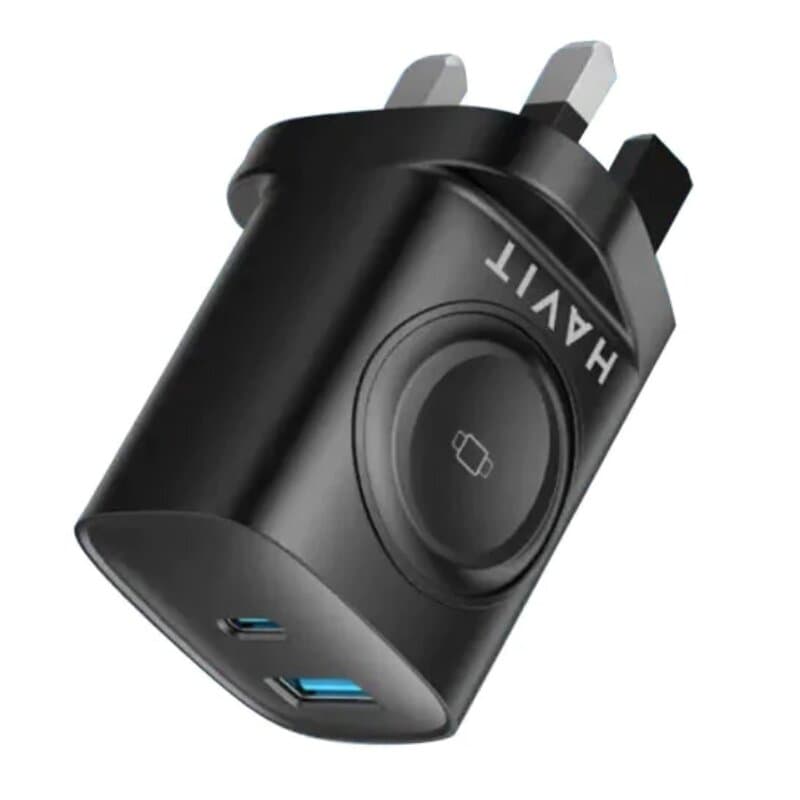 Havit charger 20W 2-port & watch Wireless charger 2W - Black