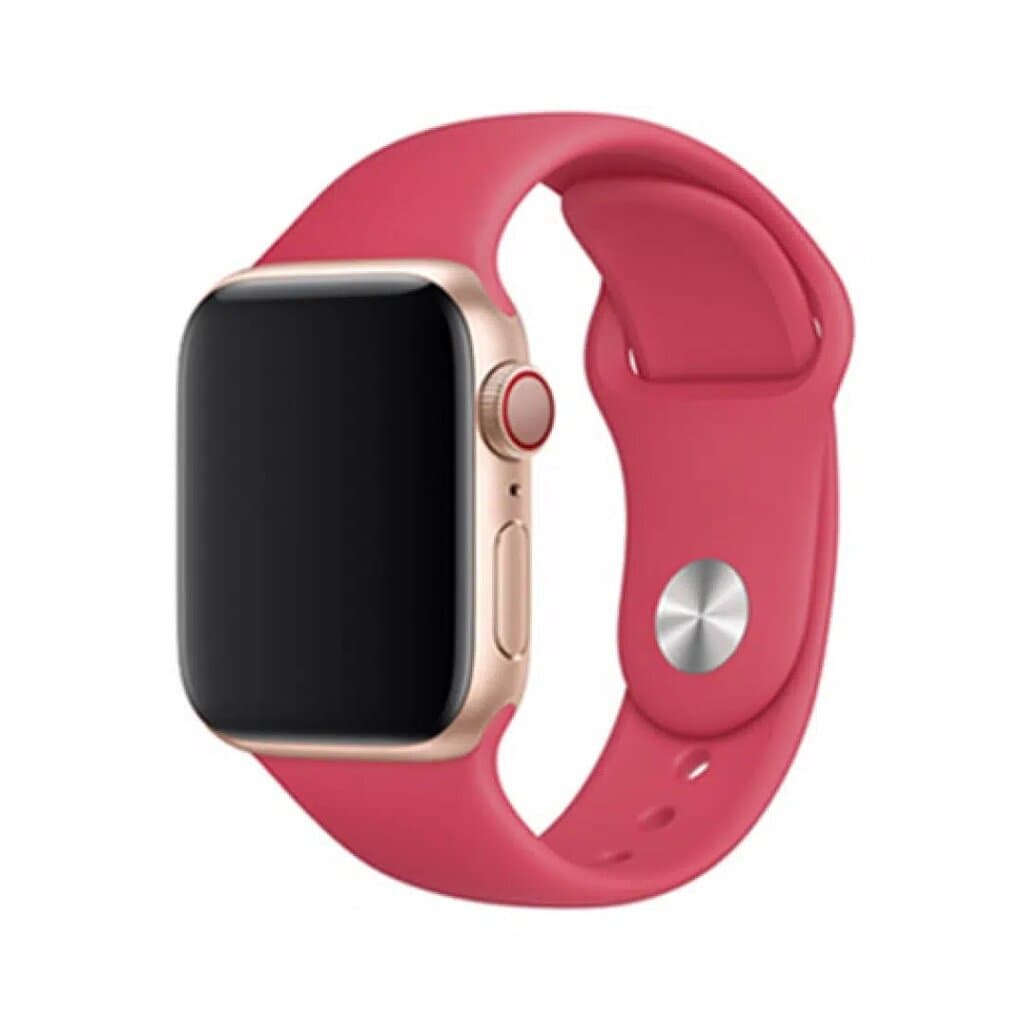 DEVIA Deluxe Series Sport Watch Band for Apple Watch – Red, Silicone, Comfortable Fit - 38/40/41mm