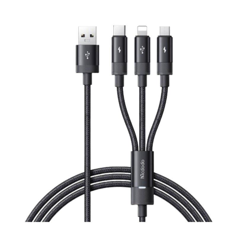 Mcdodo 3in1 USB to USB-C / Lightning / Micro USB Cable 3.5A, 1.2m
