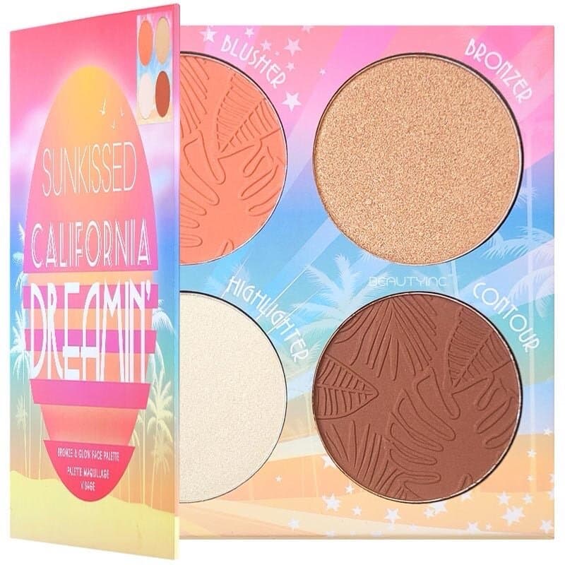 sunkissed california dreaming bronze & glow face pallet