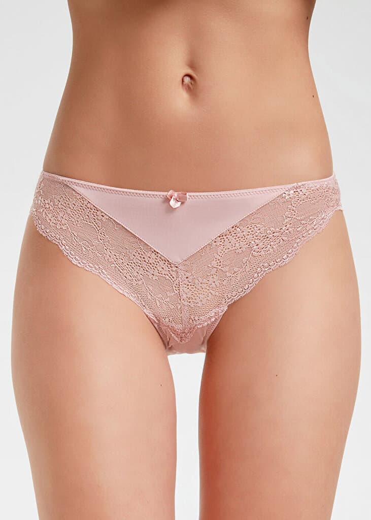 SUWEN New Linda Lace Slip - Pink - M