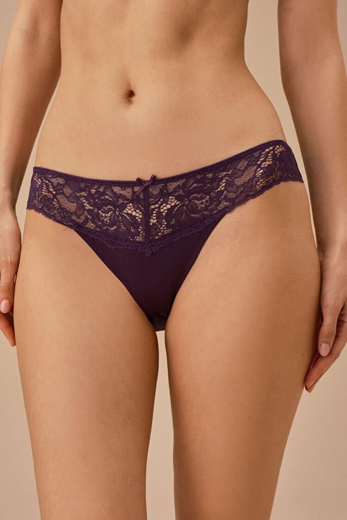 SUWEN Jasmine Slip - Purple - S