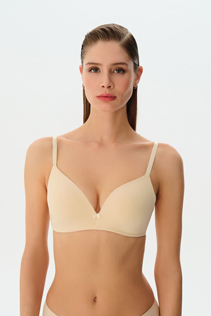 SUWEN Cotton Soft Bra - Skin - 75 C
