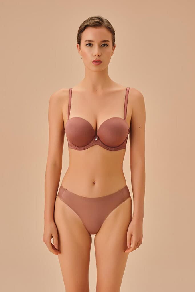 SUWEN Super Push-Up Straples Bra - Nude - 75 B