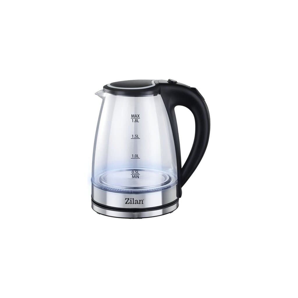 Zilan 1.8L 1800W Cordless Glass Kettle (Clear) – ZLN8115