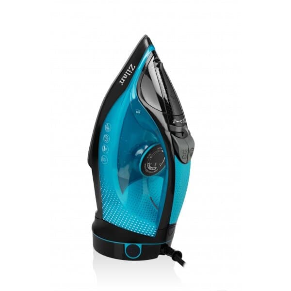 Zilan 2200W Ceramic Steam Iron – ZLN0989 (Black/Teal)