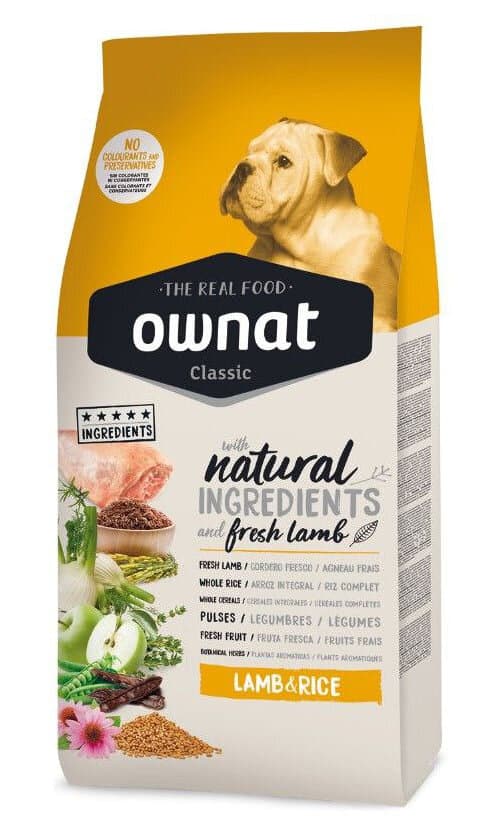 Ownat Classic Lamb & Rice - 4Kg