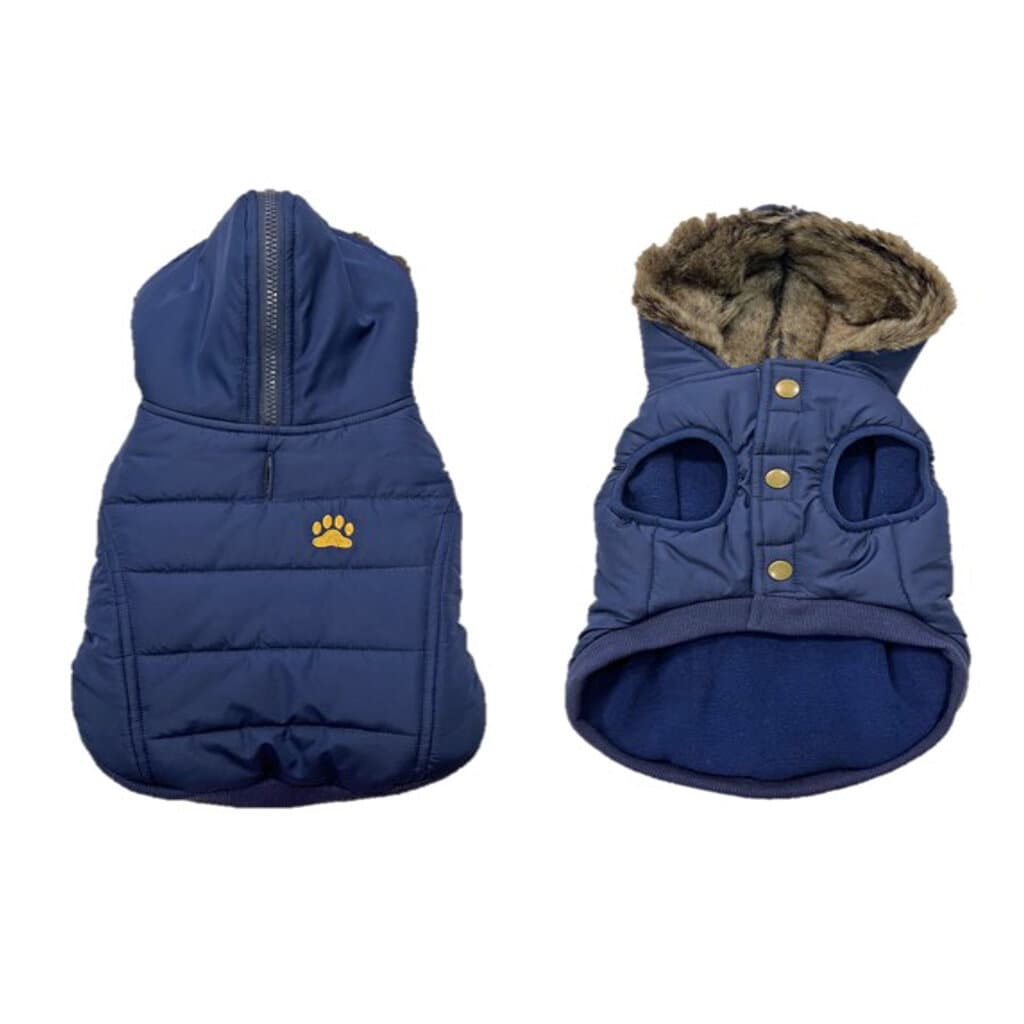 Dog jacket puffer blue - XS