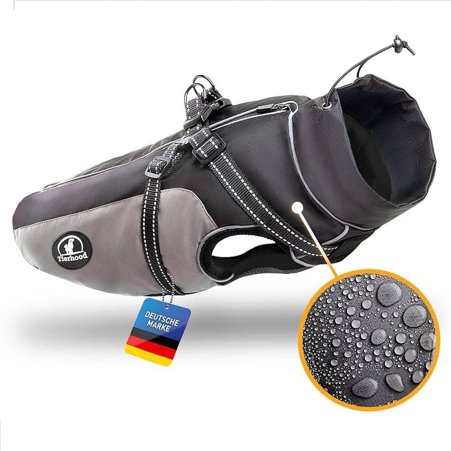 TIERHOOD - Waterproof Dog Raincoat - L