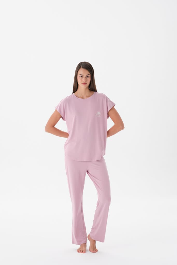 Eros Crew Neck Pajama Set