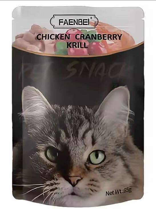 Faenbei Chicken Cranberry Krill - 85g