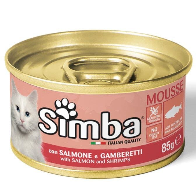 Simba Mousse with Salmon and Shrimps - 85g