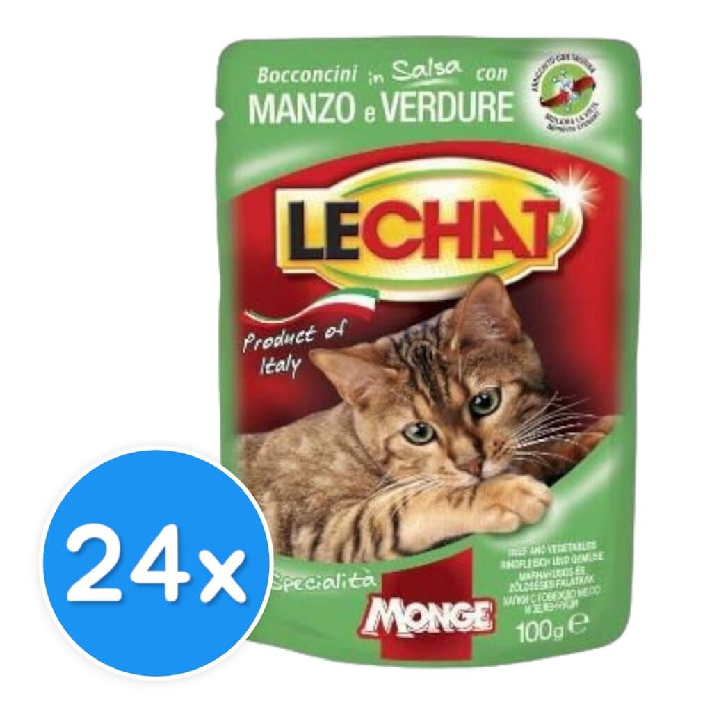 LeChat Adult Chunkies with Beef and Vegetables - 24X
