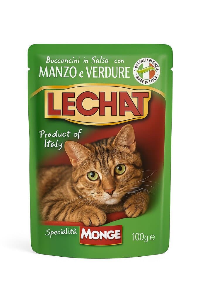 LeChat Adult Chunkies with Beef and Vegetables - 100g