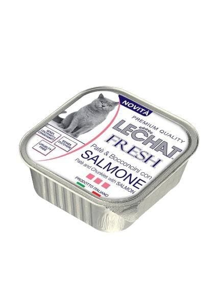 LeChat Fresh Paté and Chunkies with Salmon - 100g