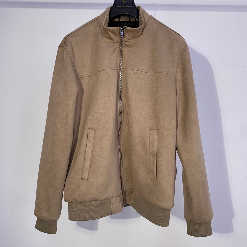 Stocx Men's Cotton Jacket - Light Brown (M)