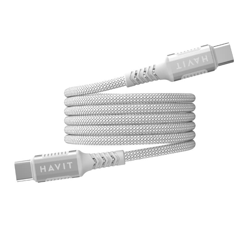 Havit CB6297 Magnetic USB-C Cable 1m 60W (White)