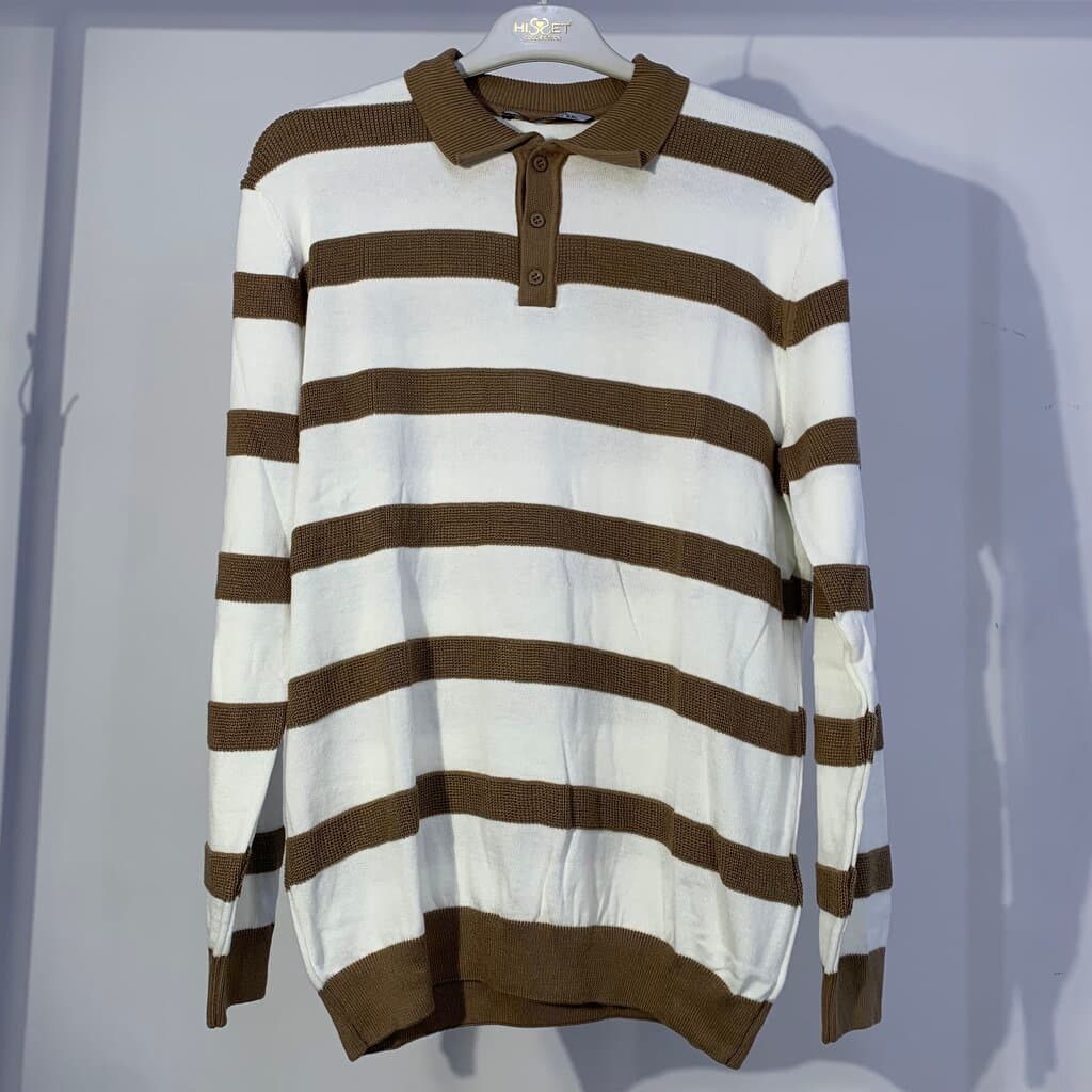 Moda Arpol Men's Cotton Sweater - Dark Brown (S)