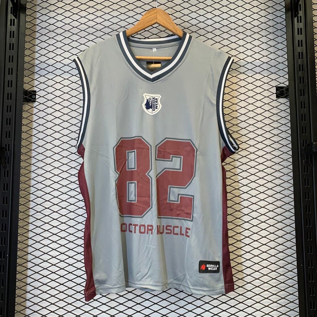 Gorilla Wear Men's Sleeveless Workout Top - Light Gray (XL)