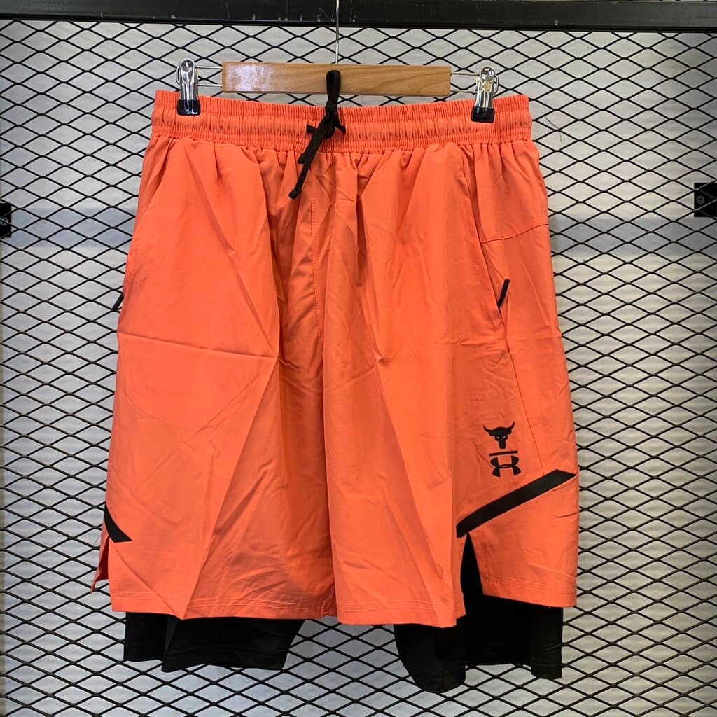 Under Armour Men's Athletic Shorts - Orange (XL)