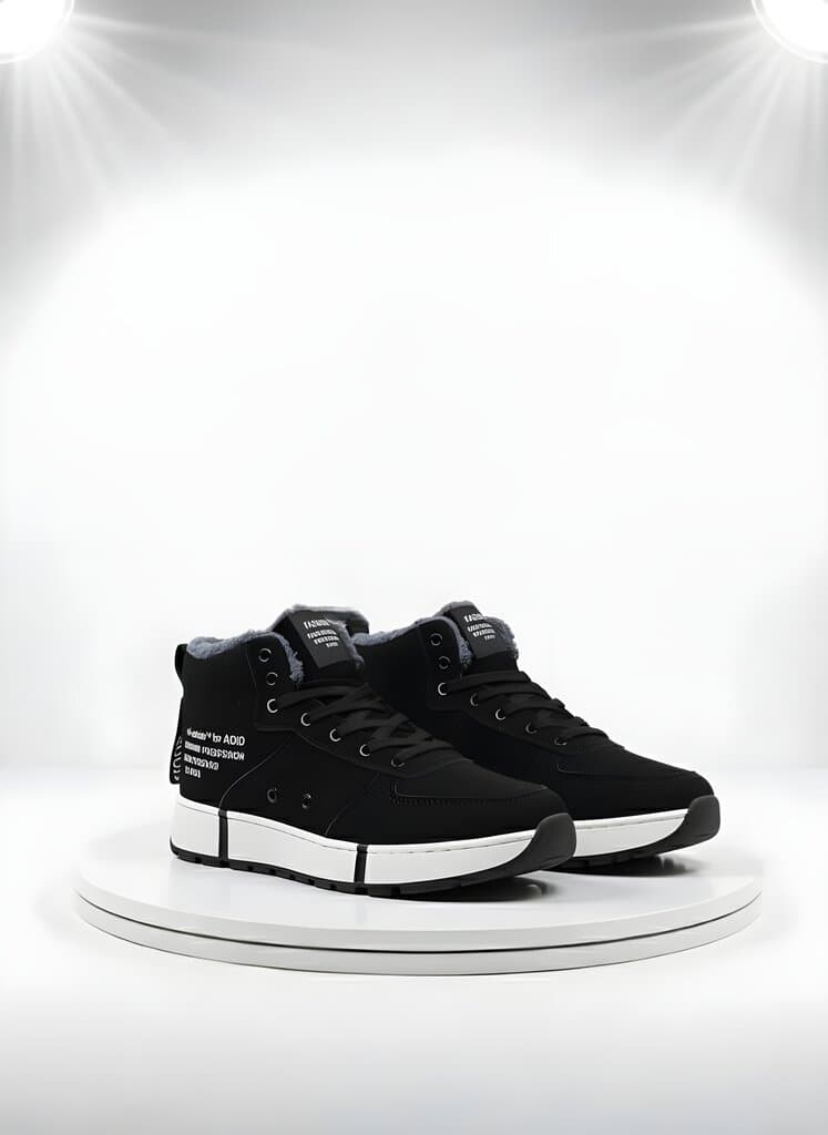 Men's Black High-Top Kicks