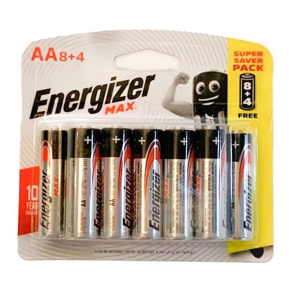 Energizer Power AA E91Bp12 8 + 4