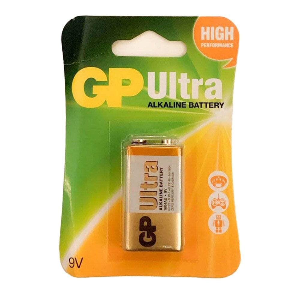 GP Gp 9V Ultra Alkaline Single Blister Battery