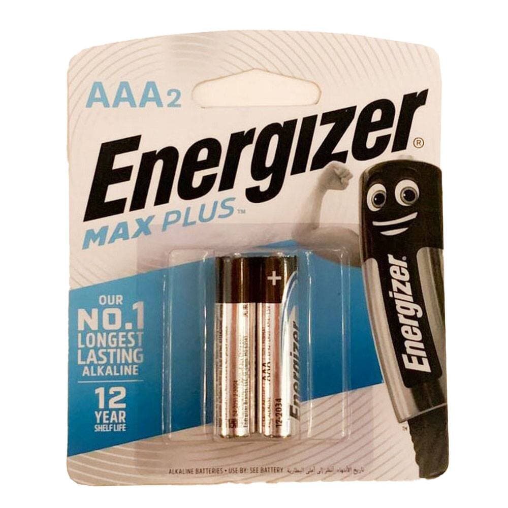Energizer Max Plus AAA Alkaline Battery, 1.5V (Pack Of 2)