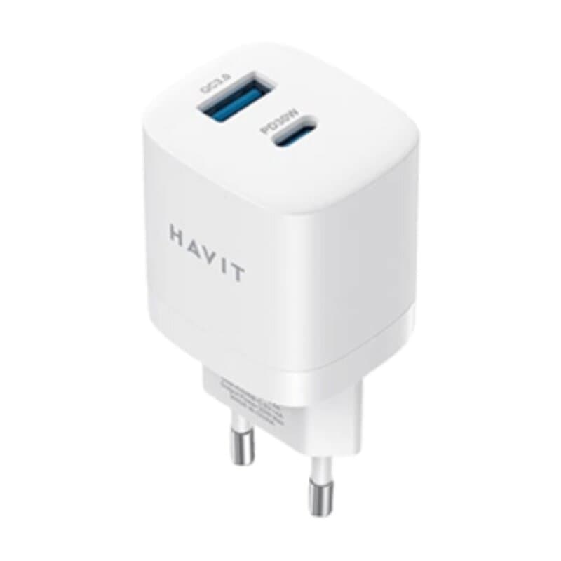 Havit charger 30W 2-port (White)
