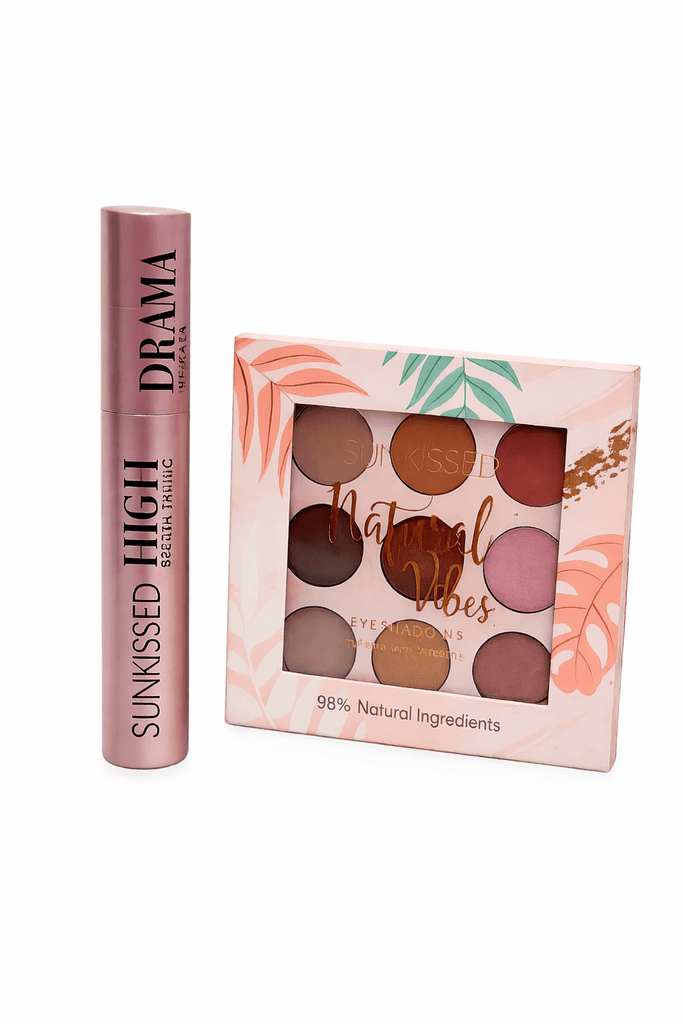 Sunkissed Natural Vibes Eyeshadow Palette & High Drama Mascara Set