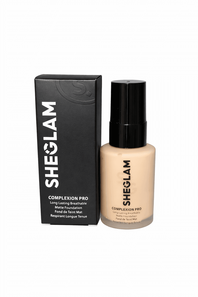 SHEGLAM Complexion Pro Matte Foundation – Long-Lasting & Breathable - porcelain