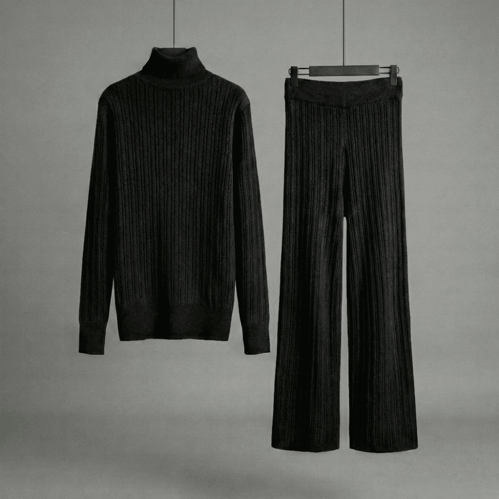 High-neck Wool Set