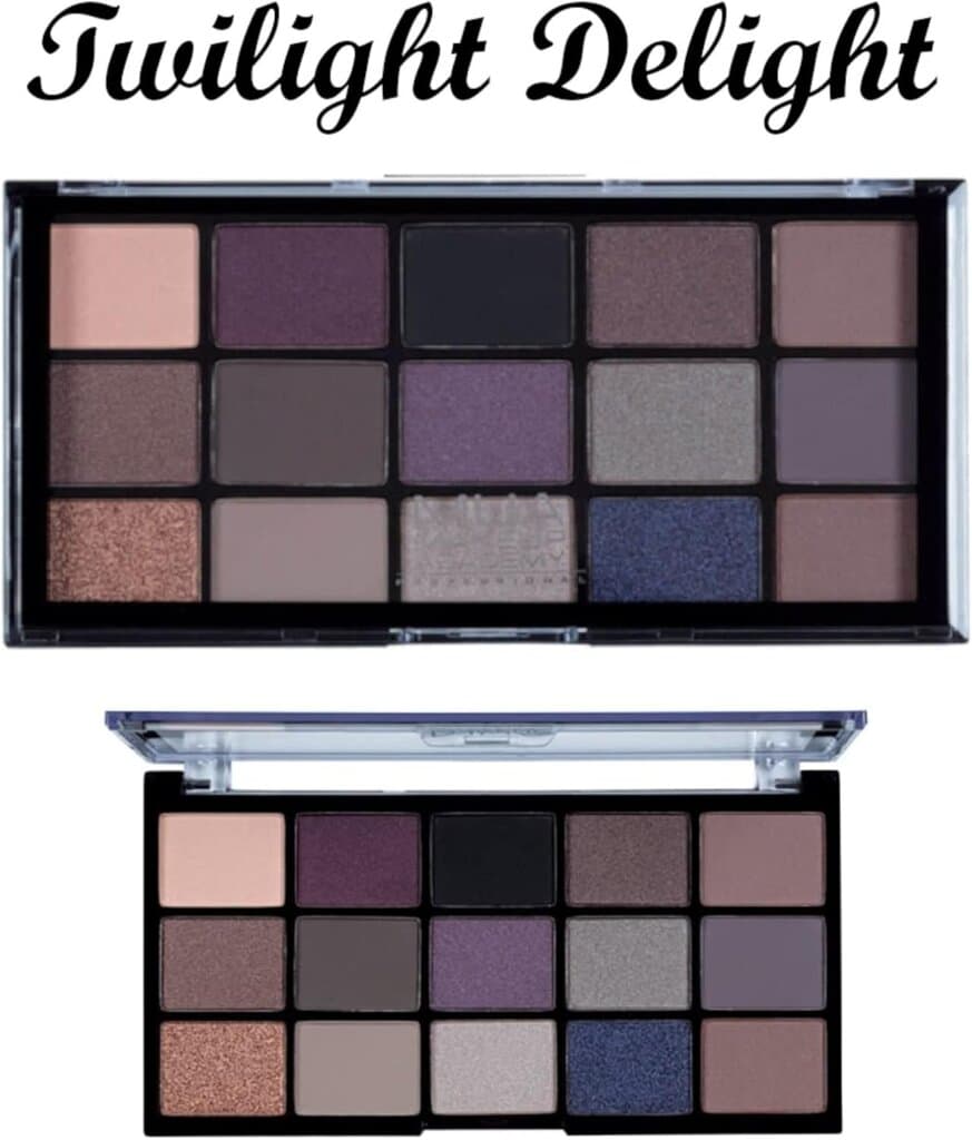 MUA Makeup Academy Eyeshadow Palette (15 Shades Twilight Delight)