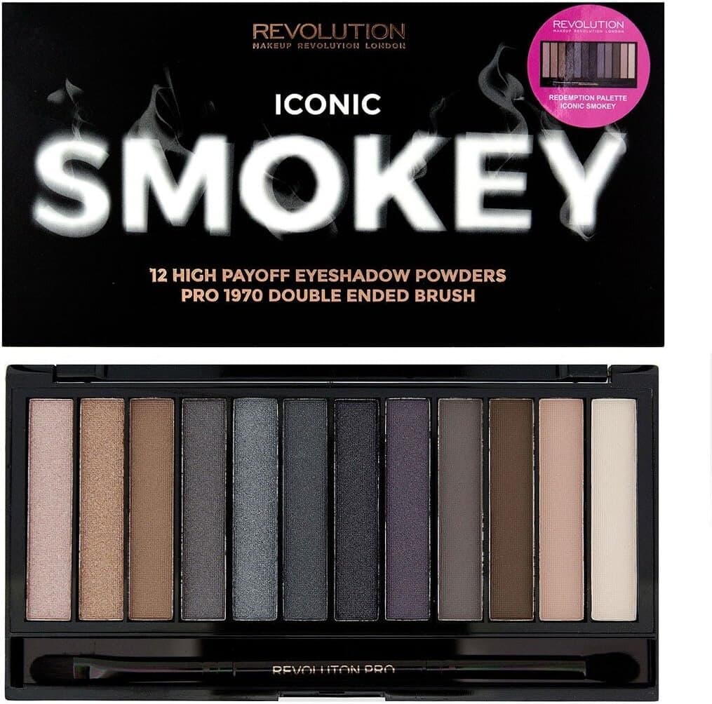 Revolution Iconic Smokey Eyeshadow Palette (12 Shades)