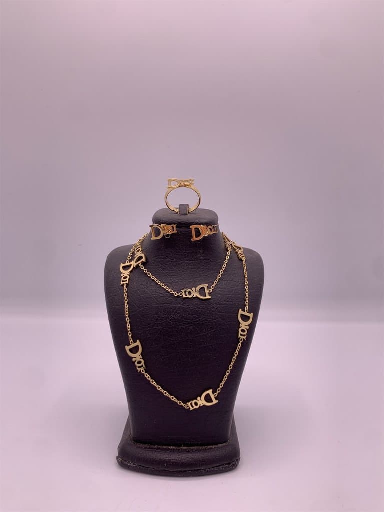 Dior Inspired Jewelry Set (Gold)