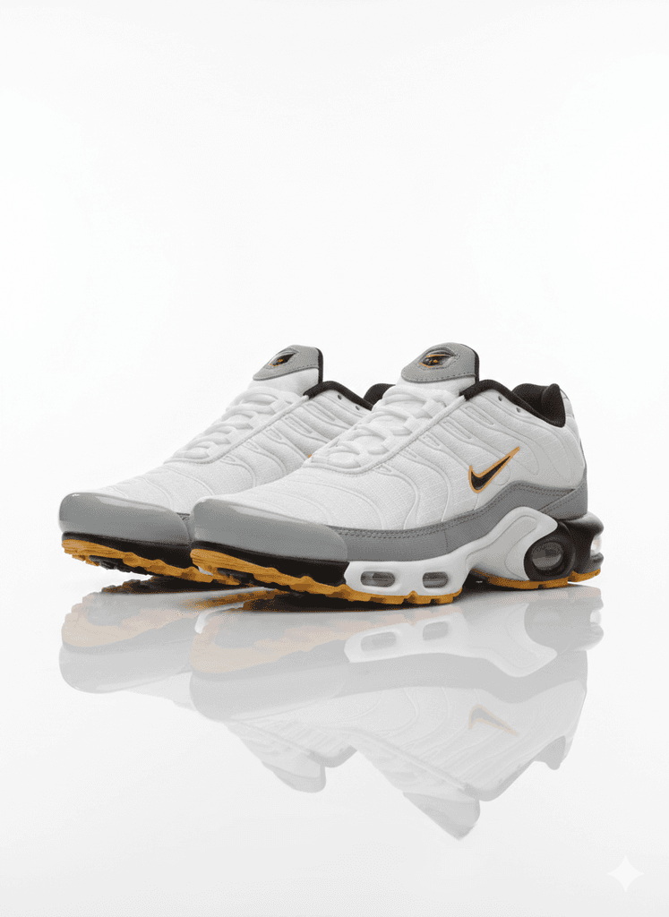 Nike 'TN' Air Max Plus - White, Grey & Amber