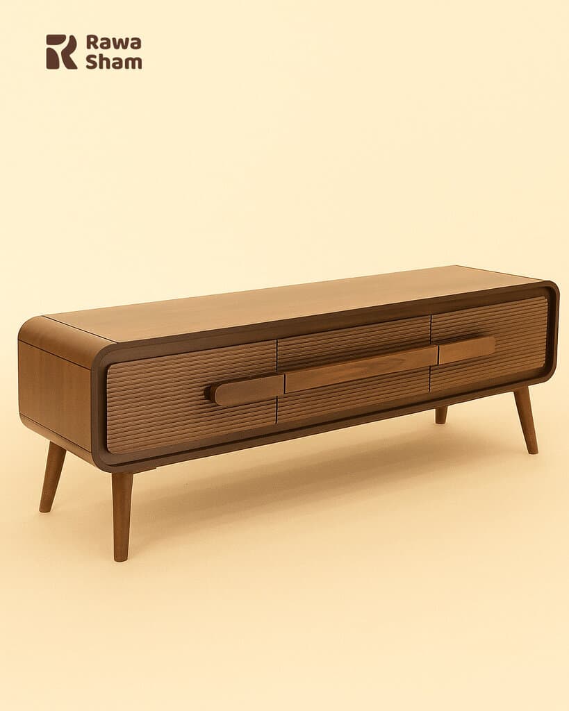 Modern 160cm TV Table - Brown