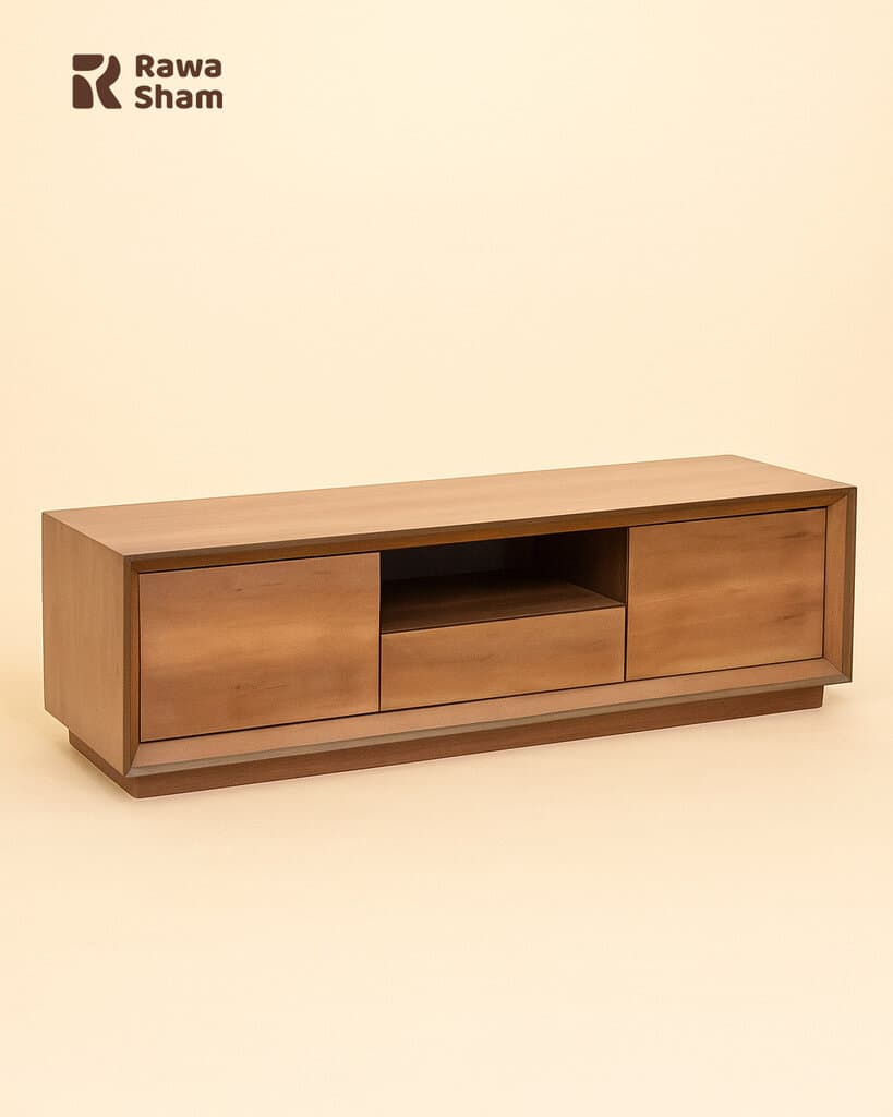 Modern 160cm TV Table - Brown